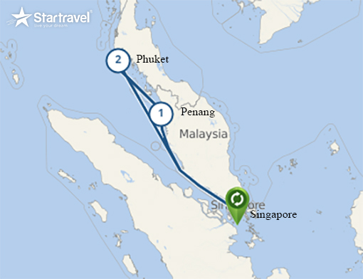 Du thuyền 5 sao khám phá Singapore - Malaysia - Thái Lan